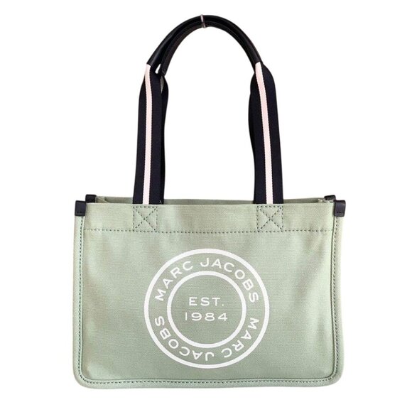MJ-49. Marc Jacobs Canvas Signet Tote Bag Peppermint - Picture 1 of 1